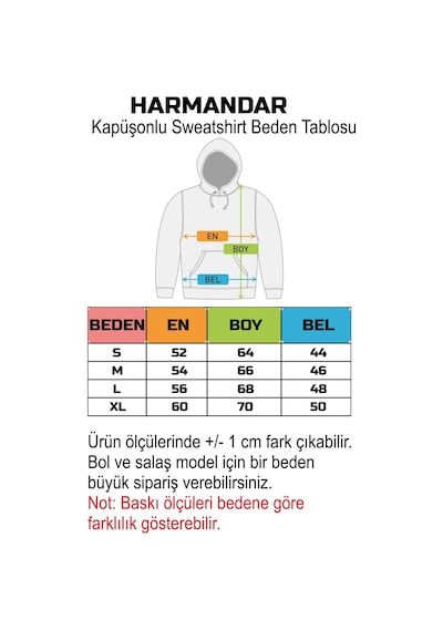 Harmandar Günaydın Uyandım Ben Baskılı Bisiklet Yakalı Siyah Sweatshirt Hoodie SiYAH