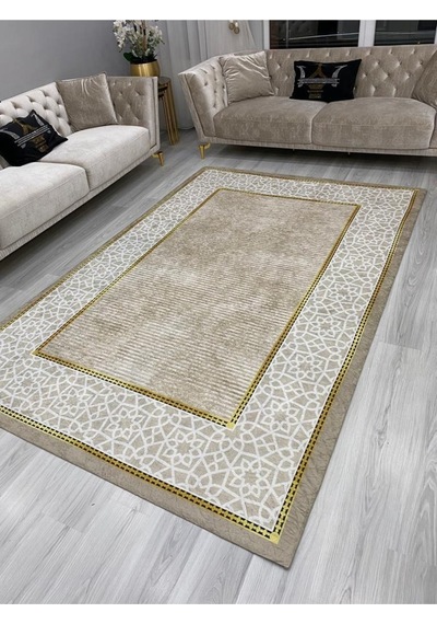 Ideal Kadife 4 M2 Ve 6 M2 Seçenekli Lastikli Halı Örtüsü 343