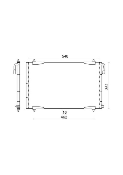 Mahle Ac220001s Klima Radyatörü Kondanser Peugeot P206 98 09 1.1-1.4-1.6-2.0-1.4hdı-1.6hdı 6455.y0-6455.w6-6455.w7-6455.x9 -