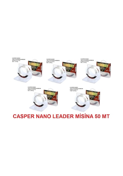 Casper Nano Fluorocarbon 50 Mt Leader Misina