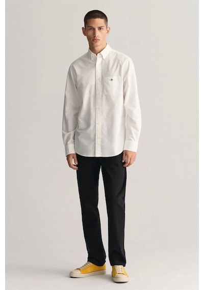 Gant Erkek Beyaz Regular Fit Gömlek Lacivert
