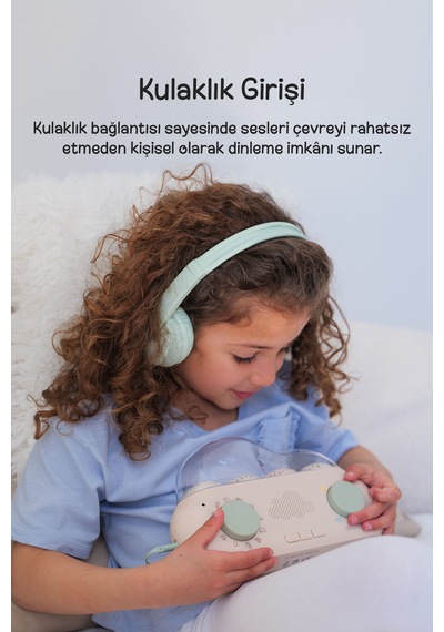 Cloud-b Senkronize Işık Projeksiyonlu Hikaye Anlatıcı Uyku Arkadaşı 22,5x5,5x14,5 Cm