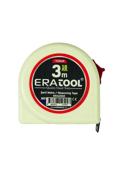 Şerit Metre 3 16mm - Beyaz Era12502 Yusuf Eratool