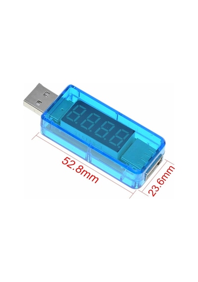 OEM USB Voltmetre & Ampermetre - 1x USB Voltaj ve Akım Ölçer