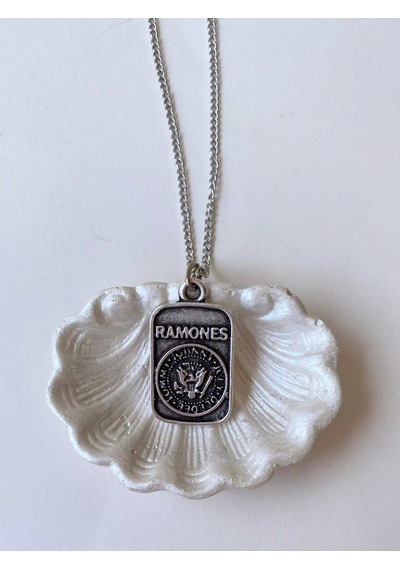 Paytak Moda Ramones Rock Metal Zincir Kolye Pytkznkly104 Beyaz