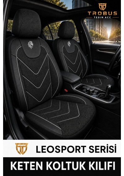 Subaru Impreza 2008 2009 2010 2011 Uyumlu Leosport Serisi Siyah Beyaz Oto Koltuk Kılıfı