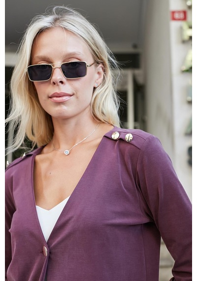 Kadın İpeksi Esnek Modal Kumaş V Yaka Uzun Kol Omuz Aksesuarlı Düğmeli Uzun Blazer Ceket-bordo Bordo Kadın İpeksi Esnek Modal Kumaş V Yaka Uzun Kol Omuz Aksesuarlı Düğmeli Uzun Blazer Ceket-bordo Bordo