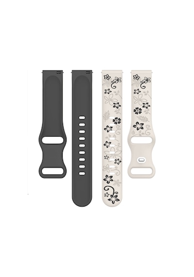 Redmi Watch 5 Active Redmi 5 Lite İle Uyumlu Floraflex Çiçek Desenli Silikon Kordon