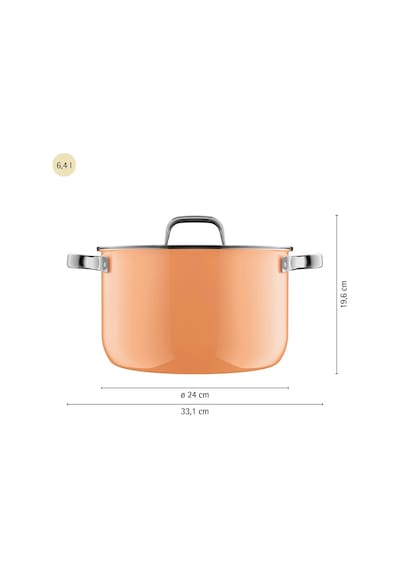 Wmf Fusiontec Tencere Seti 4 Parça Papaya Turuncu