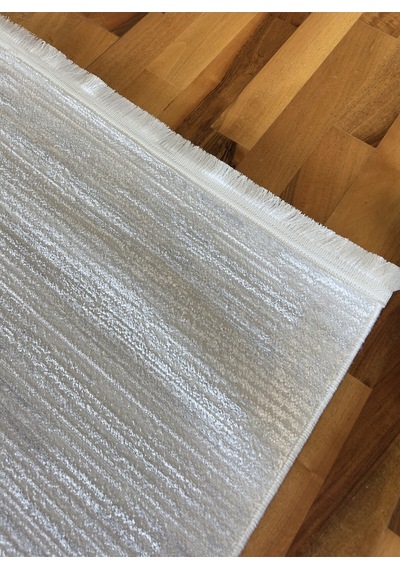 Elvey Home Krem Gri Saten İnce Sık Dokuma Parlak Yüzey Kaymaz Salon Koridor Halısı Kdfelvmakhal Krem Gri