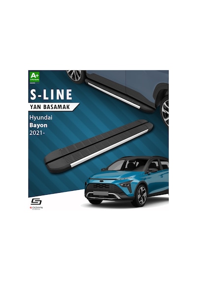 S-Dizayn Hyundai Bayon S-Line Aluminyum Yan Basamak 173 Cm 2021 Ü