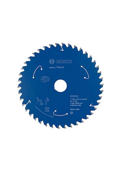 Professional Daire Testere Bıçağı Expert For Wood Ahşap, 140 X 20 X 1,8 Mm, 42 Diş, Akülü Daire Testere Aksesua