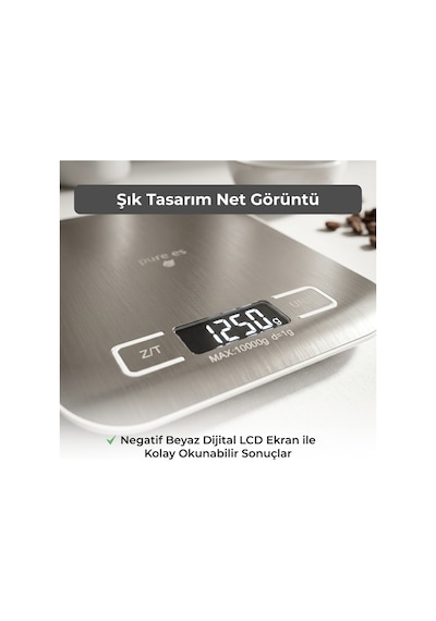 Dh-2012 Hassas Mutfak Tartısı Gümüş