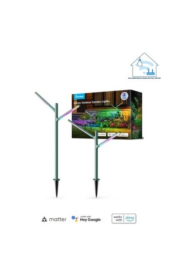 Dikey Bahçe Aydınlatması, 5w Dahili Led Işık Renkleri Diğer