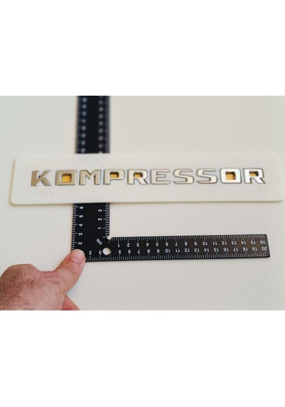 B150 Uyumlu Kompressor Krom Bagaj Yazısı 3m 3d Abs