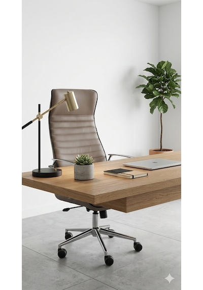 Lüks Yönetici Ofis Koltuğu Yüksek Sırtlı Ergonomik Tekerlekli Makam Koltuğu Kahverengi Açık Kahverengi Lüks Yönetici Ofis Koltuğu Yüksek Sırtlı Ergonomik Tekerlekli Makam Koltuğu Kahverengi Açık Kahverengi