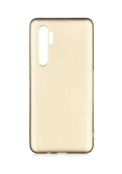Noktaks - Mi Note 10 Lite Uyumlu - Kılıf Mat Soft Esnek Premier Silikon Kapak - T13719 - Gold Gold