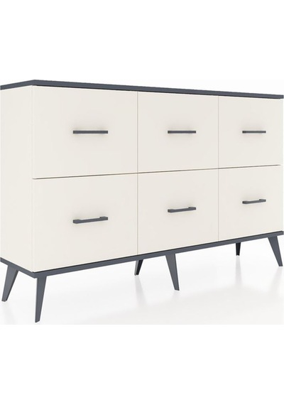 Arges Konsol 6 Çekmeceli 132x30x83 Aytaşı-antrasit/aytaşı Antrasit/aytaşı Arges Konsol 6 Çekmeceli 132x30x83 Aytaşı-antrasit/aytaşı Antrasit/aytaşı
