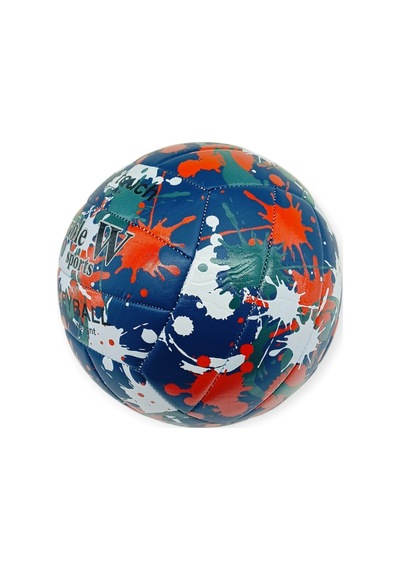 Voleybol Topu Splash Desenli Soft Touch Dikişli 280 Gr - Lacivert Lisinya