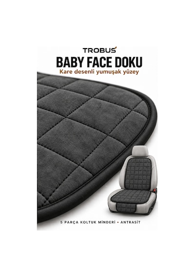 Nissan Micra 2003+ Baby Face Kare Desen 5'li Minder