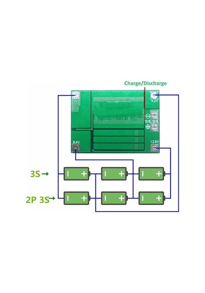 Bms Balanslı Devresi  3S 40A