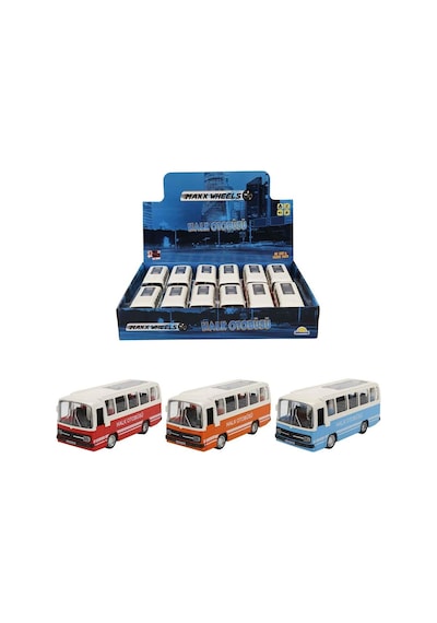 Maxx Wheels Sesli Ve Işıklı Nostaljik Halk Otobüsü 15 Cm 1 Adet