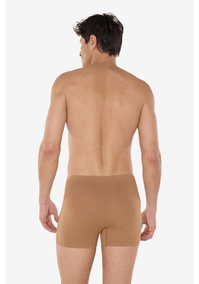 Malabadi Erkek Görünmez Boxer Cappuccino 3'lü Paket Likralı Modal Iç Göstermeyen Boxer Mb58