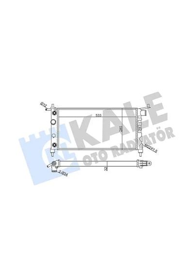 Opel Corsa B Motor Radyatoru 1.2 1998-2000 Kale 354110