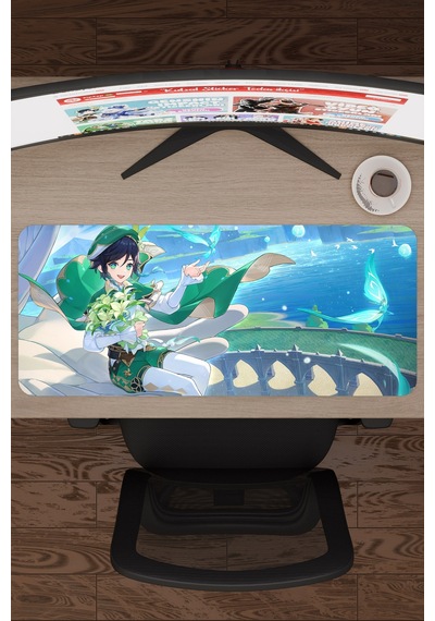 Venti Genshin Impact Anime Gacha V2 - 70x30 Xl Gaming Mouse Pad Fare Altlığı