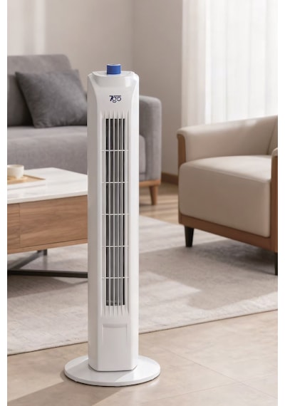 7go 7gtf1 30 İnç Kule Tipi Vantilatör 45w Güçlü Motor, 3 Kademeli Hız, Salınımlı, Zamanlayıcılı To