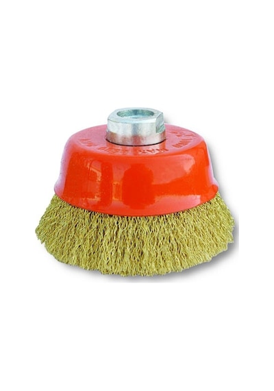 Saçaklı Çanak Tel Çelik Fırça 65 Mm