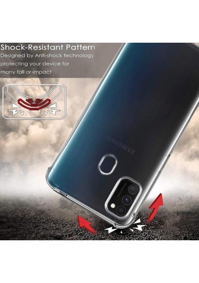 Galaxy M30S Köseleri Airbagli Anti Sok Seffaf Zirh Kilif 399034734