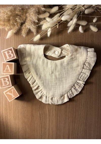 Venedy's Terra Ruffle Set Mama Önlüğü Bej - Kahverengi