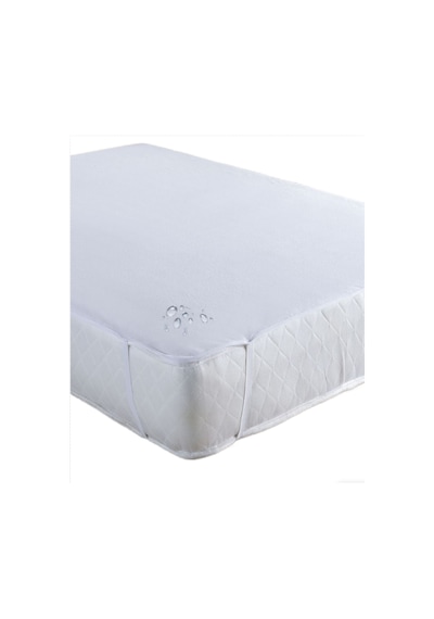Mycey Sıvı Geçirmez Micro Alez 160x200 Cm Çift Kişilik Yatak Koruyucu Beyaz