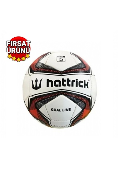 Hattrick Goalline El Dikişli Futbol Topu Kırmızı - Beyaz