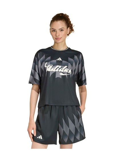 Adidas W Tıro Cg Ho T Black/owhı Siyah Kadın Kısa Kol T-shirt 000000000102496444