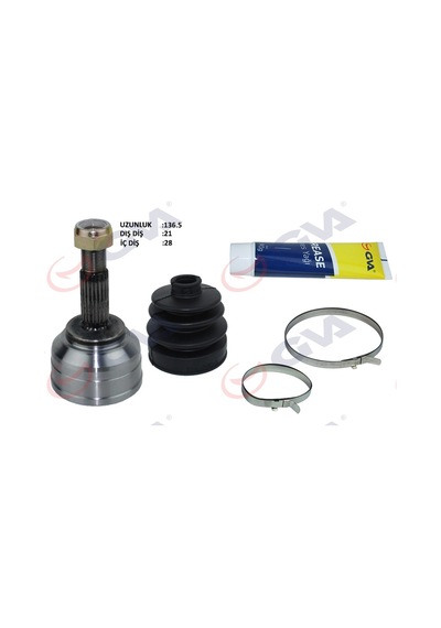 Gva 4419002k Aks Kafası Dış Ön Dacıa Logan 06 Sandero 08 1.4-1.6 21x28x49 137.5mm 8200985007-8200985010