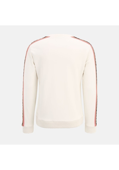 Beyaz Fila Erkek Bisiklet Yaka Sweatshirt Braid Detail Tm411156 BEYAZ
