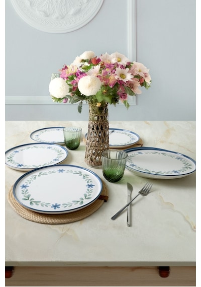 Keramika Daphne Nordic Servis Tabağı 28 Cm 6 Adet 22921 Çok Renkli
