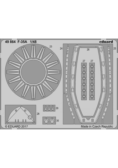 Eduard 49864 1/48 Ölçek, F-35a For Meng Maket Detay Seti