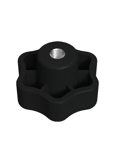 Cateksss Çap: 30 Mm Sıkma M8 Burçlu Polyemid Siyah - 20 Li Paket