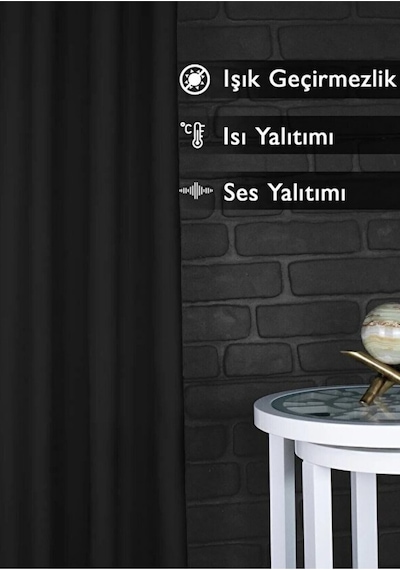 Bej Blackout Perde Güneş Geçirmez Pilesiz Perde, Işık Geçirmeyen Güneşlik - Her Odaya Uygun