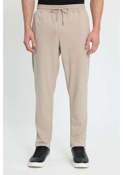 Tudors Erkek Regular Fit Klasik Kesim Beli Lastikli Bağcıklı Bej Jogger Pantolon-41772 Bej