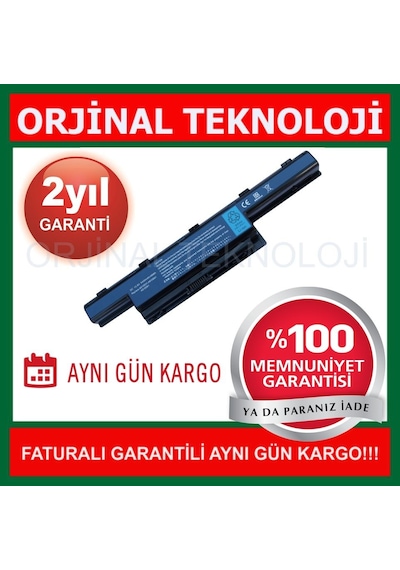 _Teknoloji Acer Uyumlu Aspire 5750G Notebook Batarya - Pil
