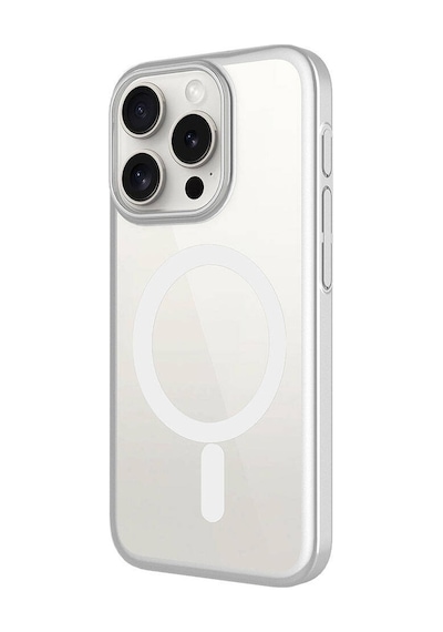 Apple Uyumlu iPhone  15 Pro Max Kılıf Wireless Şarj Özellikli Sert Pc Zore Mat Riksos Magsafe Kapak