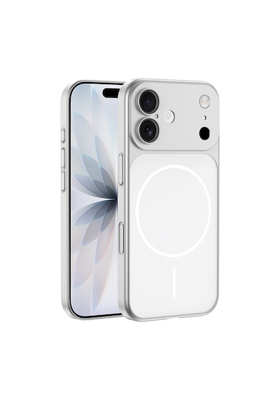 Apple Uyumlu iPhone 16 Kılıf 17 Görünümlü Kılıf Kamera Korumalı M-safe Şarj Özellikli Premium Pürüzsüz Şık Kapak Turuncu