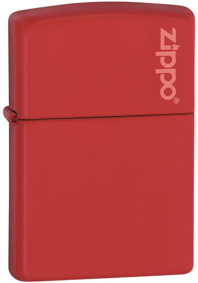 Zippo Çakmak 233Zl Classic Red Matte Lighter Kırmızı Zippo Logolu