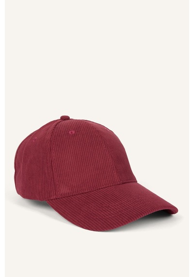 Defacto Kadın Fitilli Kadife Cap Şapka H6755ax26wnbr2 Bordo-br2