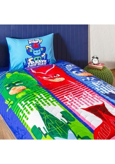Pj Masks Power Up Standart Pamuk-polyester Nevresim Takımı, Çok Renkli, Tek Kişilik 0