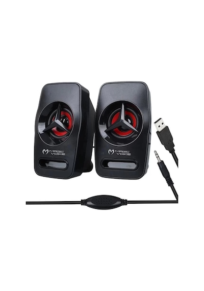 Sh Magicvoice T-19 1+1 Usb Pc Mini Hoparlör - Speaker 2 3 Watt - 4 Ohm Najmaddin